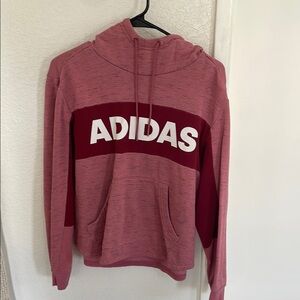Adidas Women's Pink Hoodie Sweater